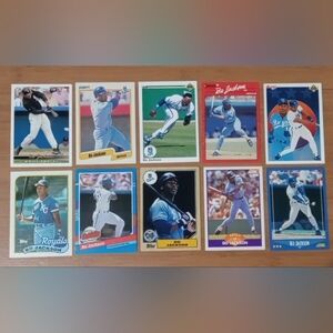 Bo Jackson Baseball Card Lot
